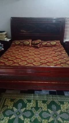 Queen size Bed + Side Tables +Dressing 0