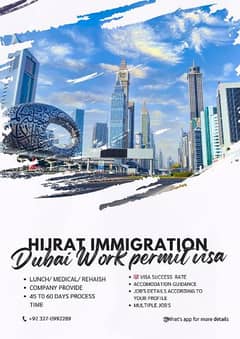 Dubai Work Permit Visa from Hijrat Immigration