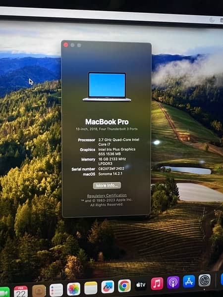 Apple macbook pro 13 inch 2018 core i7 16GB 1TB 1