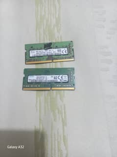 2 DDR4 Rams 8gb each