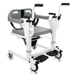 Patient Transfer Lifter Wheel Chair with Commode