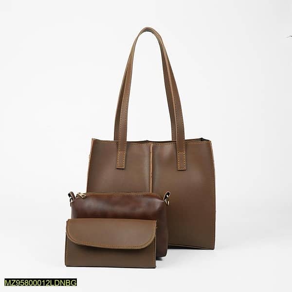 london bag-Work tote bag set of 3 brown 1