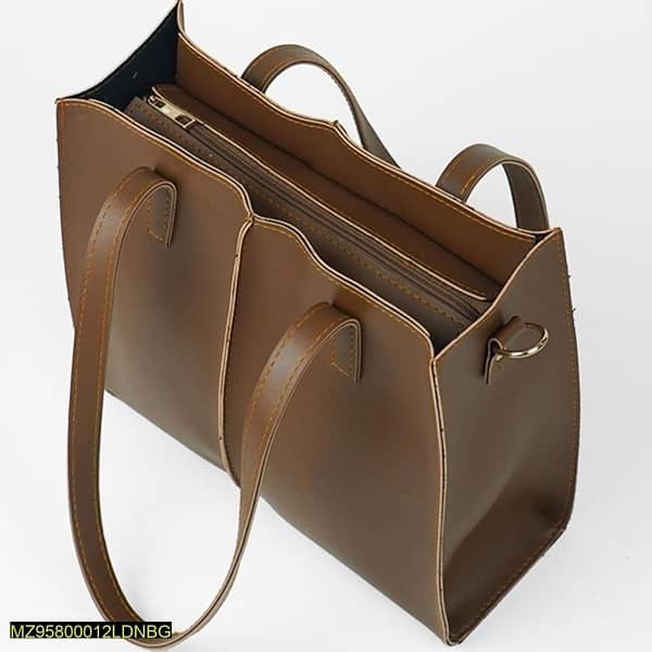 london bag-Work tote bag set of 3 brown 2