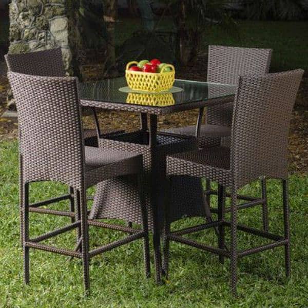 Outdoor Rattan garden, caffe, Restaurant, dining chairs set 3