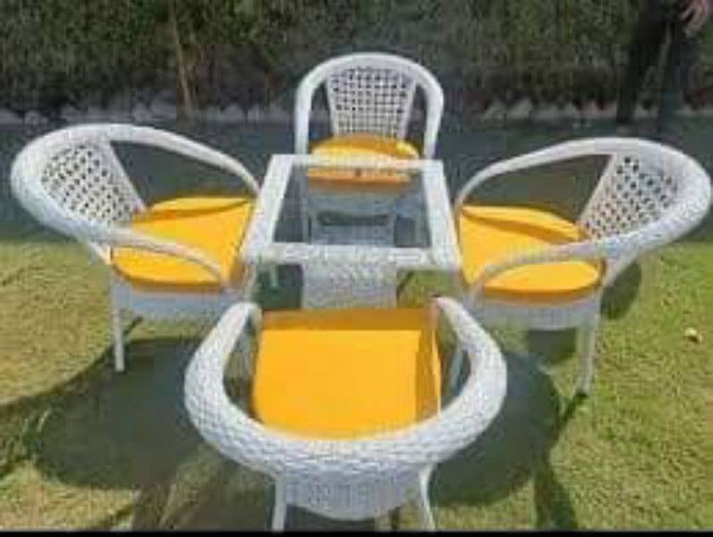 Outdoor Rattan garden, caffe, Restaurant, dining chairs set 8