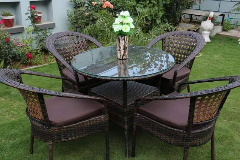 Outdoor Rattan garden, caffe, Restaurant, dining chairs set 10