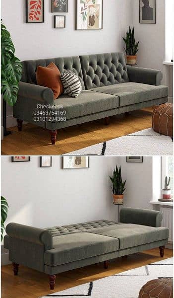 sofa cum bed with 1 year brand warranty or 10 year molty foam warranty 4