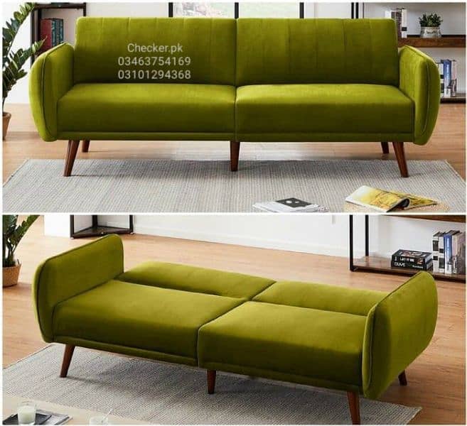 sofa cum bed with 1 year brand warranty or 10 year molty foam warranty 8