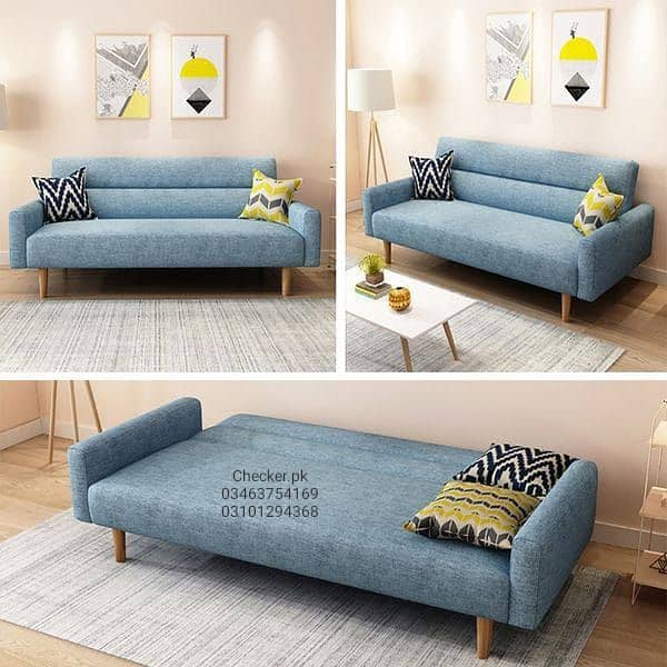 sofa cum bed with 1 year brand warranty or 10 year molty foam warranty 9