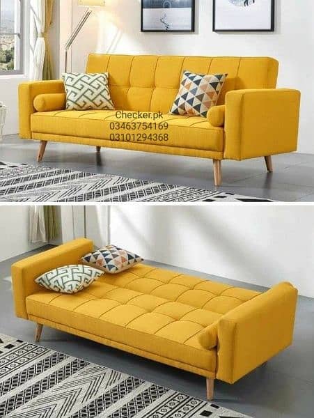 sofa cum bed with 1 year brand warranty or 10 year molty foam warranty 17