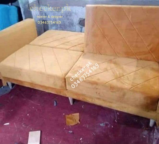 sofa cum bed with 1 year brand warranty or 10 year molty foam warranty 19