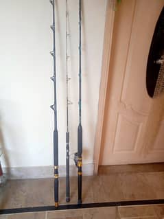 3 Fishing Rods (Jigging & Trolling) available for sale.
