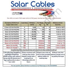 1.5/2/4/6/10/16mm Solar cables Pure copper full Guage