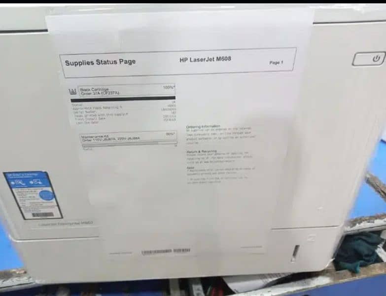 laser jet  Enterprise M607  printer 2