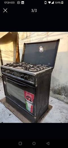 Gas oven used