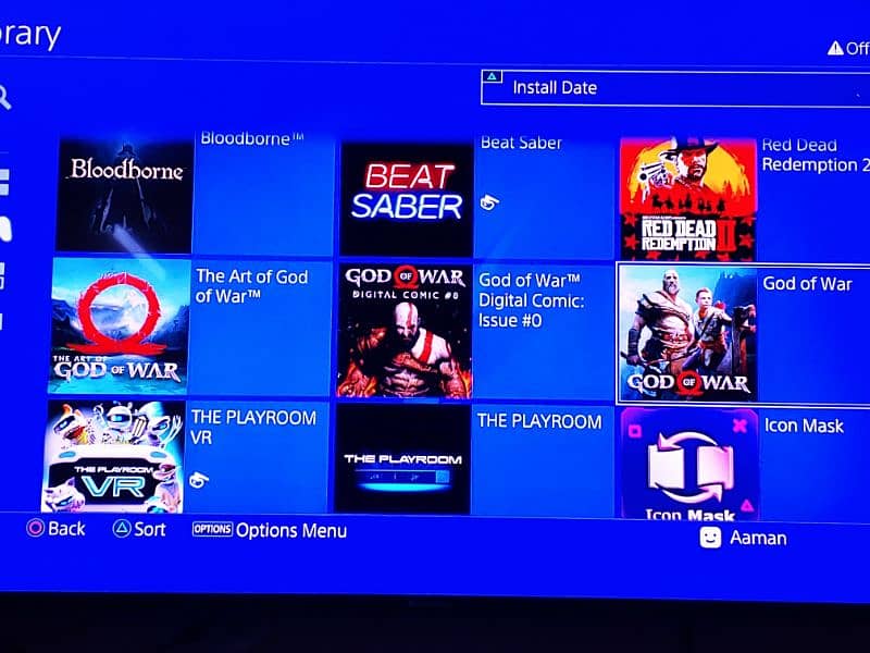 ps4 pro 1tb 11.0 software JB games installed 2 wireless controller 2