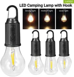 RECHARGEABLE LED LAMP BULB, EMERGENCY CAMPING LIGHTS WITH CLIP HOOK, M 0