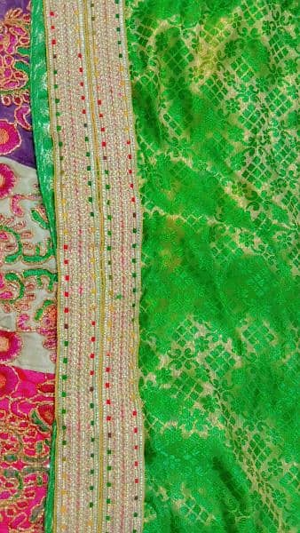 Mehandi dress complete set,,lehanga,kurti and dupatta 3