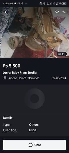 scamer this guy baby stroller for sale