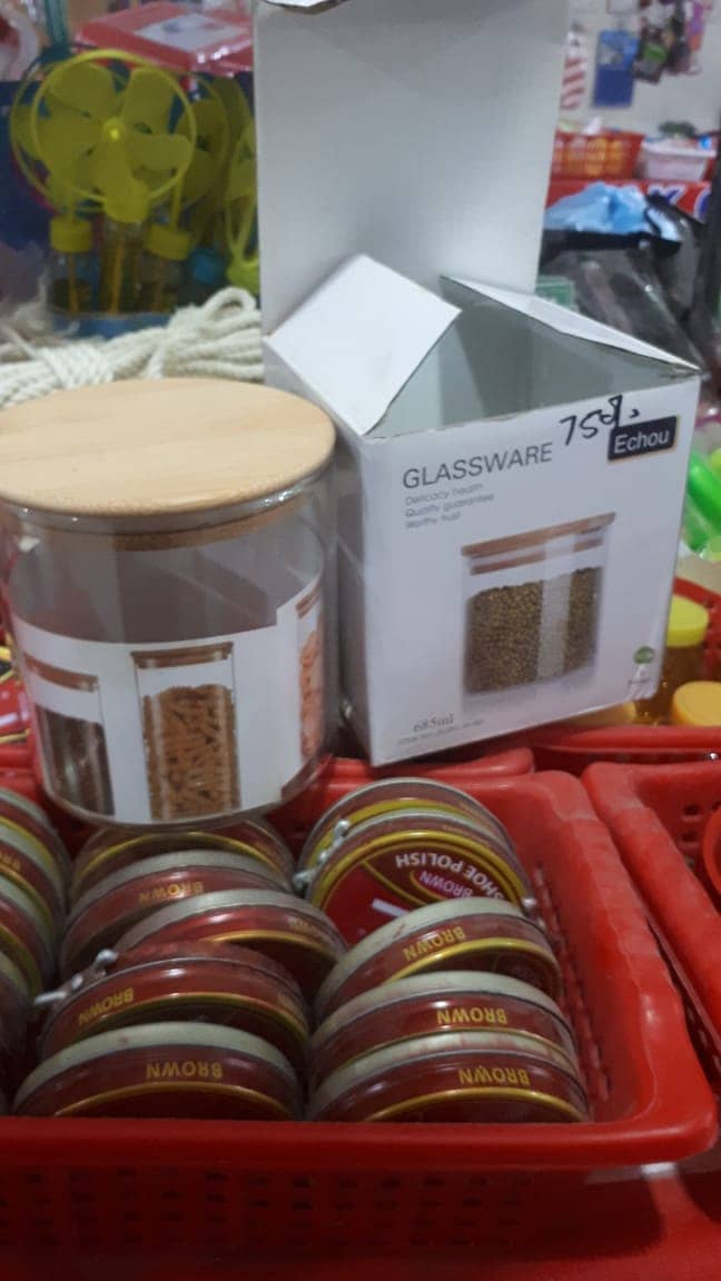 Mini Glass Jars with Bamboo Lids, 685 ML Spice Jars, Food Storage 8