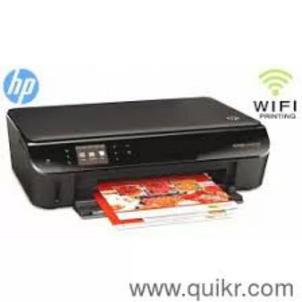 Hp 4502 Wi-Fi printer colour black print 3