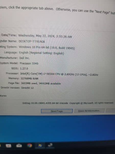 Dell 5540 Precision Workstation (Corei7 9th Gen) 4