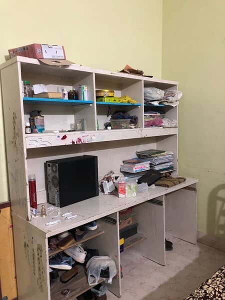 book shelve, shoes rack and study table for sale 1