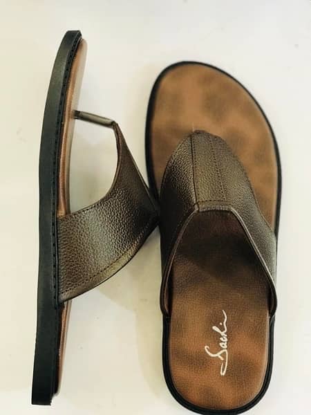 Top quality leather slippers 2