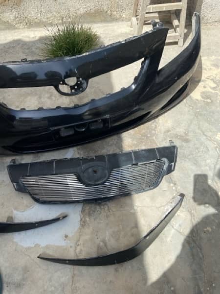COROLLA 2009 10 BUMPERS WITH BODY KIT GRILL 1