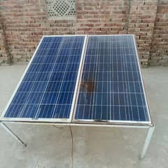 two Solar panal with stand