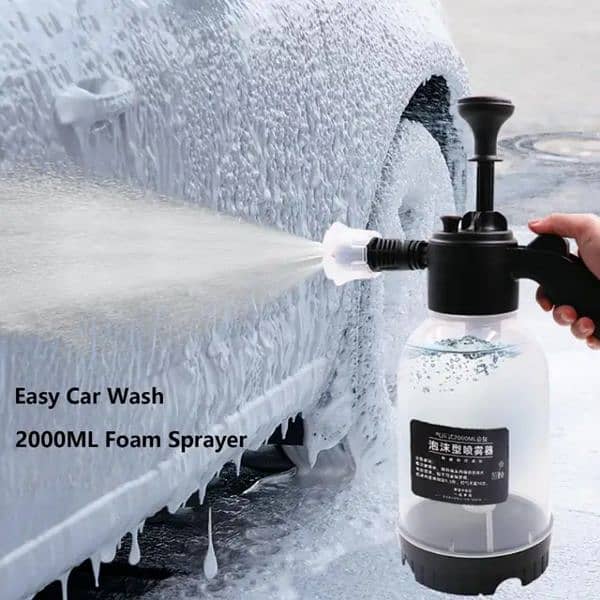 Portable High Pressure Car Wash Foam Sprayer  2L (Black) | Manual 4