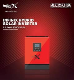 Solar install, inverter Hybrid OnGrid Grow watt, Infinix Crown Inverex