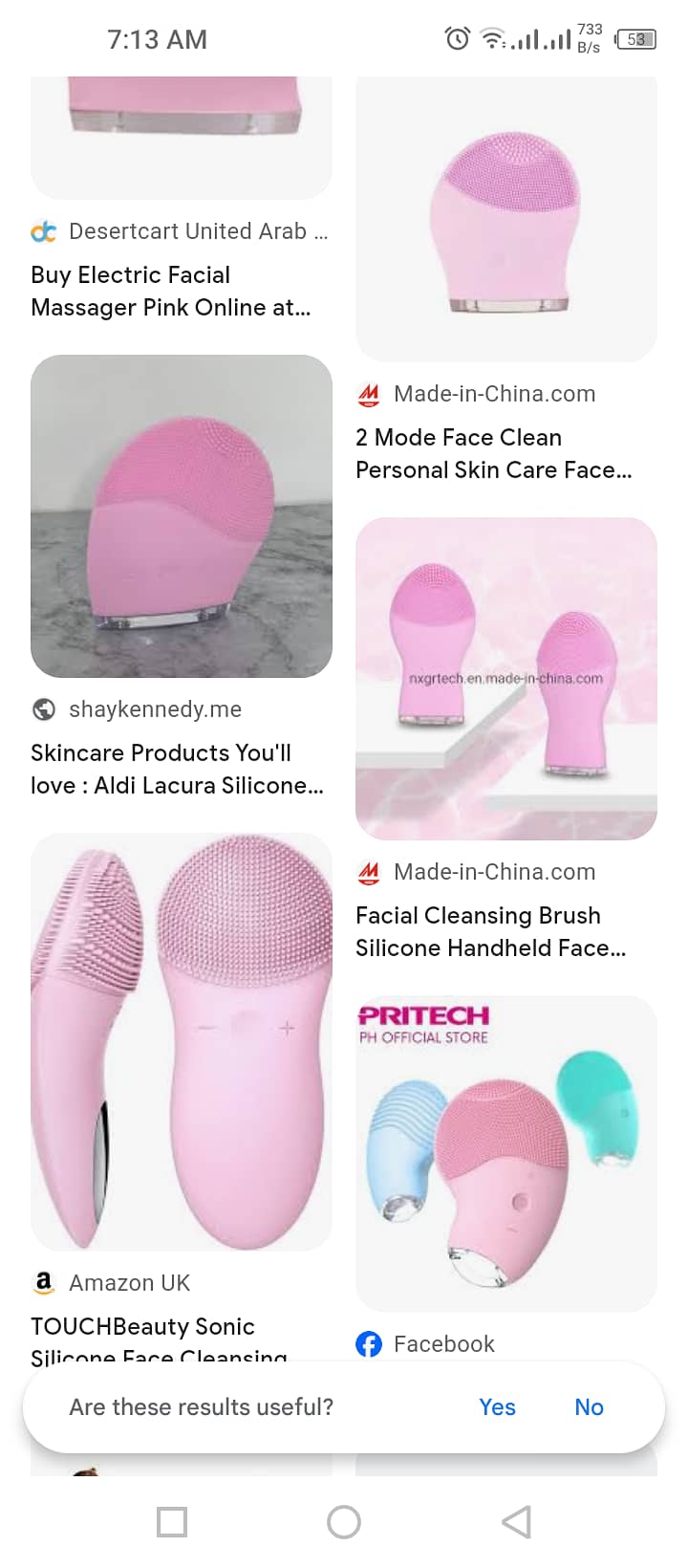 Silicone face facial cleaner 10
