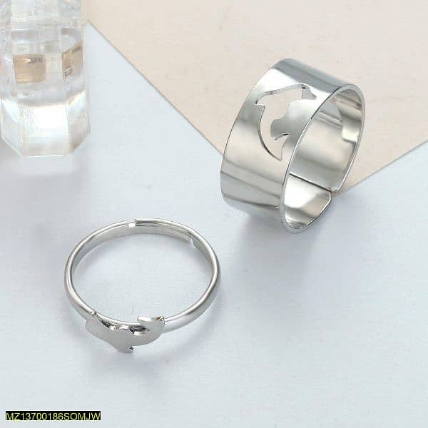 Couple dolphin style ring 2