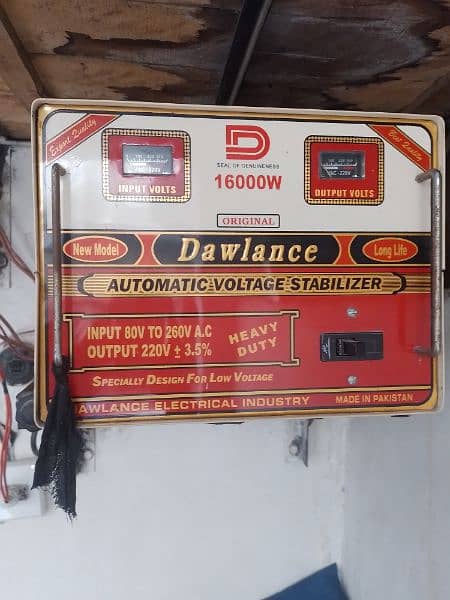 original Dawlance Automatic voltage Stablizer 16000 watt 1