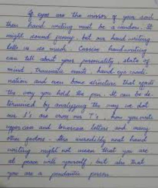 Handwriting assignment work. 4