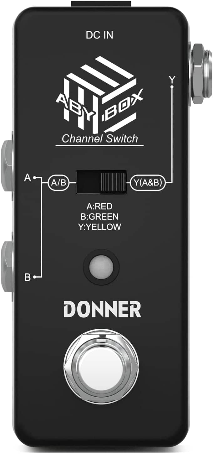 Donner ABY Box Line Selector AB Switch Mini Guitar Effect Pedal 4