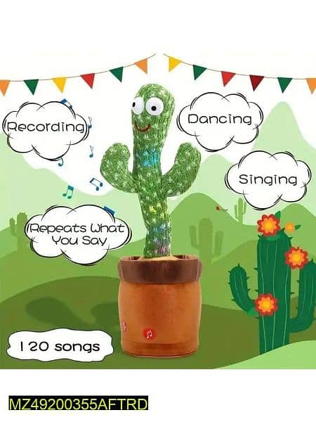 Dancing Cactus plush toy for kis 1
