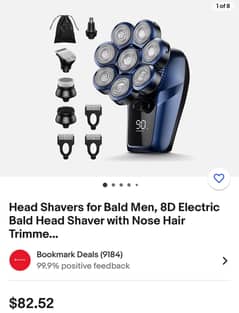 Head Shavers for Bald Men /  Men's Rotary Shaver /  Hair Trimmer