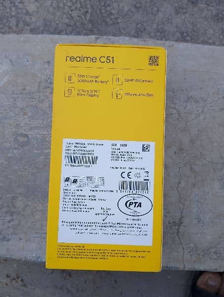 realme C51 (4 64) open box price 23500 and (1 year warranty) 1