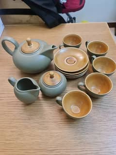 tea set 5 cups saucers