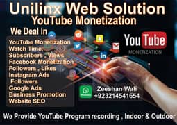 Youtube monetization/Watch time/social media marketing/Google ads/SEO 0