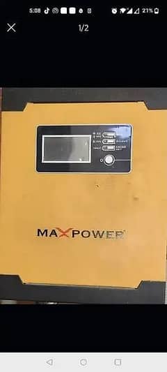 MAX Power Solar inverter  two years old