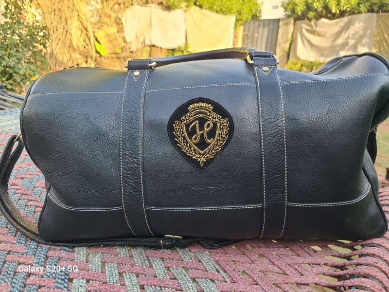 orignal leather duffel Bag humayoun Almgir 3