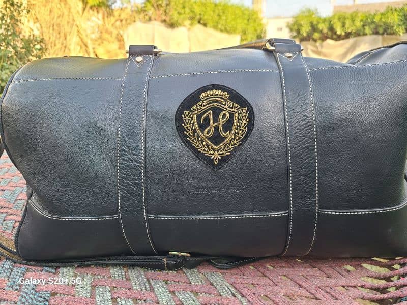 orignal leather duffel Bag humayoun Almgir 4