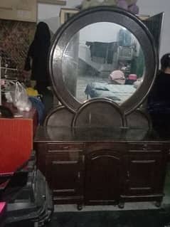 full size dressing mirror and table and also chair 0