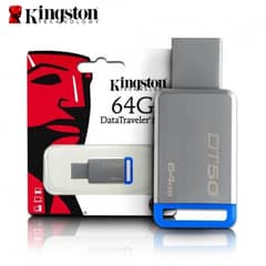 KINGSTON USB | SPACE 64GB | USB FOR IMAGES,PICTURES,VIDEOS. . . etc