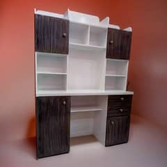 Study Table with Multiple Drawers and Space For Books Placements 0