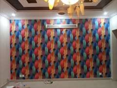 wallpaper/wpc pannel/frosted paper/false ceiling/wall pictures/tv rack 0