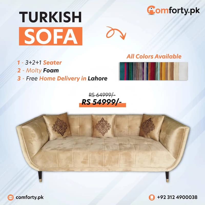 6 seater sofa/six seater tukish sofa/conforty sofa for sale/molty foam 9